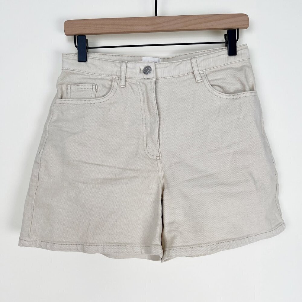 Aritzia Wilfred Free Shorts Denim Jean High Rise Waist Coastal Cowgirl Preppy